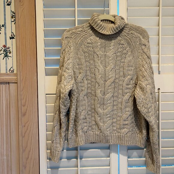 Chunky oversized knit turtleneck - Picture 1 of 4